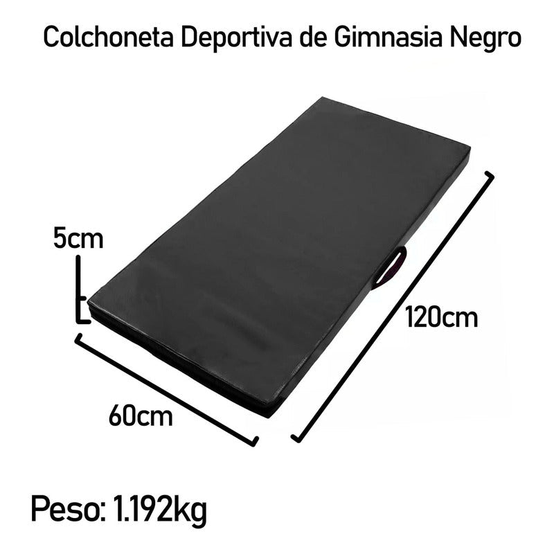 Colchoneta Deportiva Boomfit Ecocuero 120x60x5cm Densidad 80