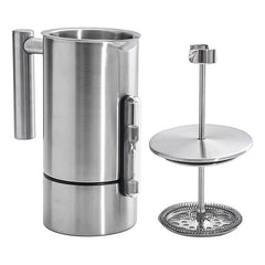 Cafetera Prensa Francesa Rite 1l Termómetro Reloj Acero Inox