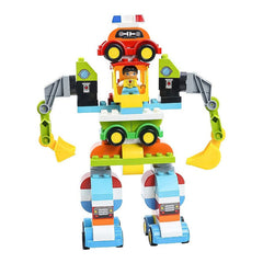 Bloques Set De Construccion Autos Y Robot 85 Piezas Niños