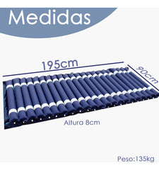 Colchon Antiescaras Profesional Con Motor 135kg Tubular Azul