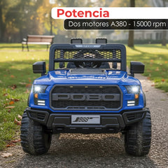 Auto Electrico Montable Jeep Camioneta 4x4 Raptor A Bateria
