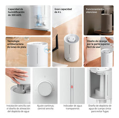 Humidificador Aire Xiaomi Smart Humidifier 2 Lite Eu 4l Blanco