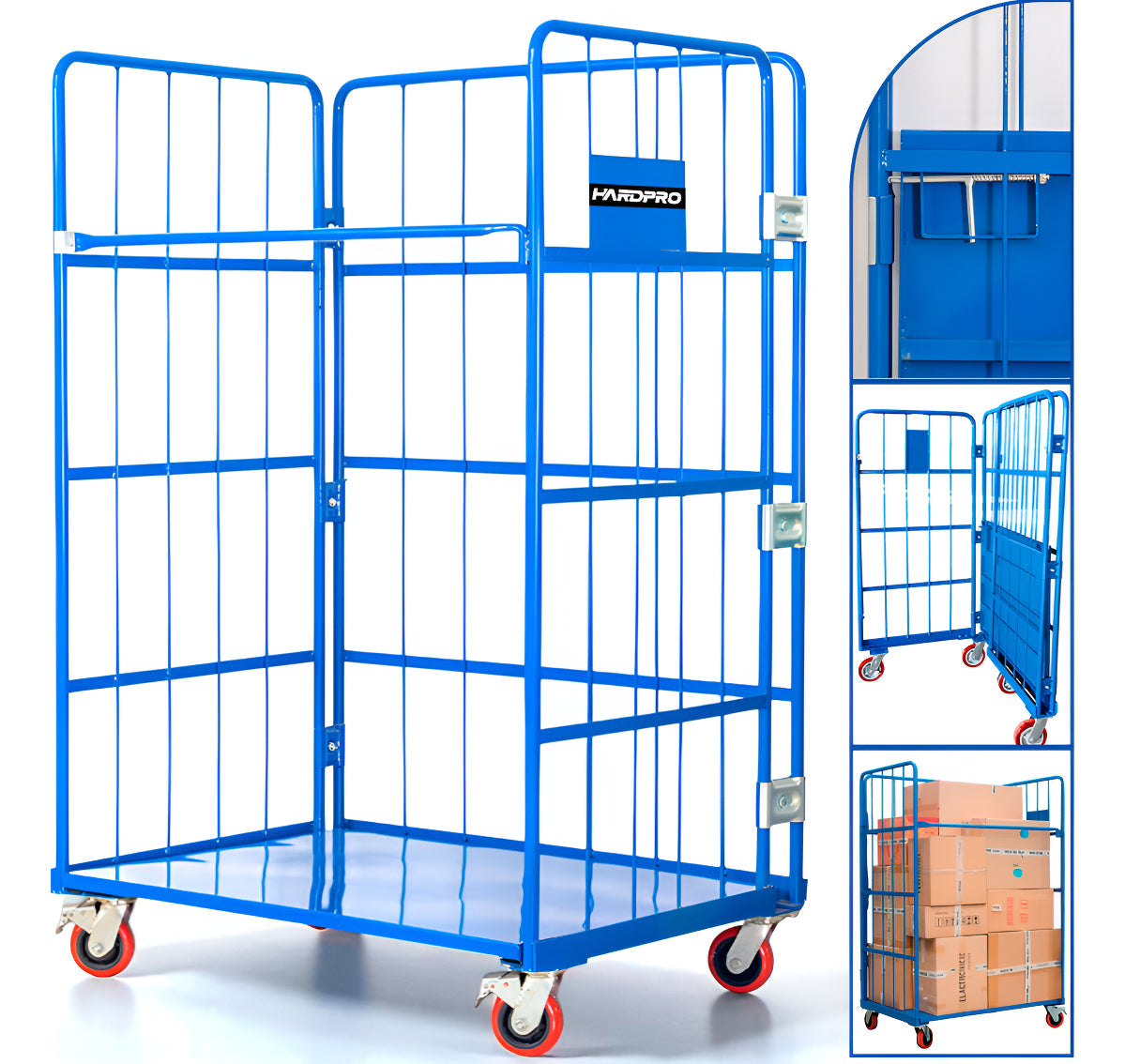 Carro Picking De Carga Para Bodega Plegable Acero 500kg