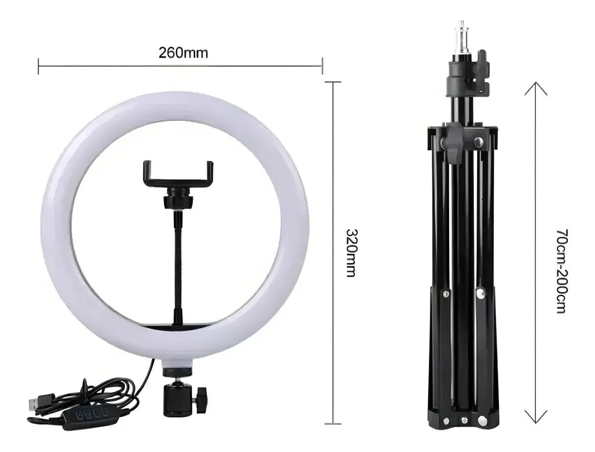 Aro De Luz Led Grande 36cm 14 Tripode 2.1m Tik Tok