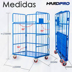 Carro Picking De Carga Para Bodega Plegable Acero 500kg