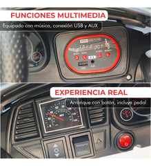 Auto Electrico Niños Toyota Lc300 Premium Auto Montable Blanco