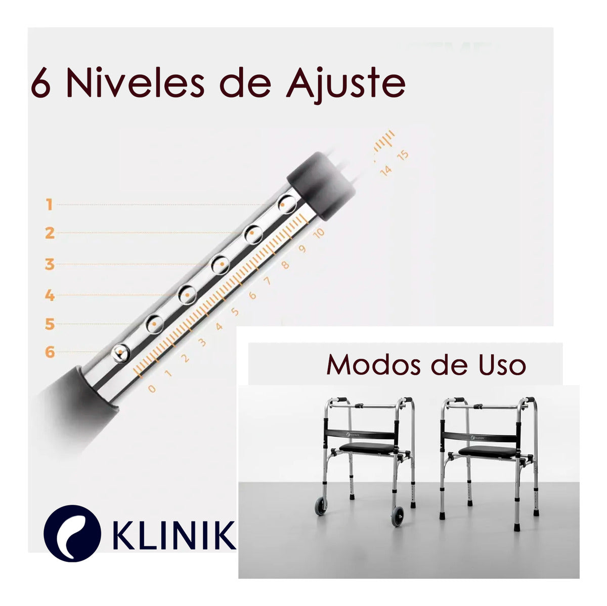 Andador Plegable con Asiento y Ruedas Aluminio Reforzado 150kg