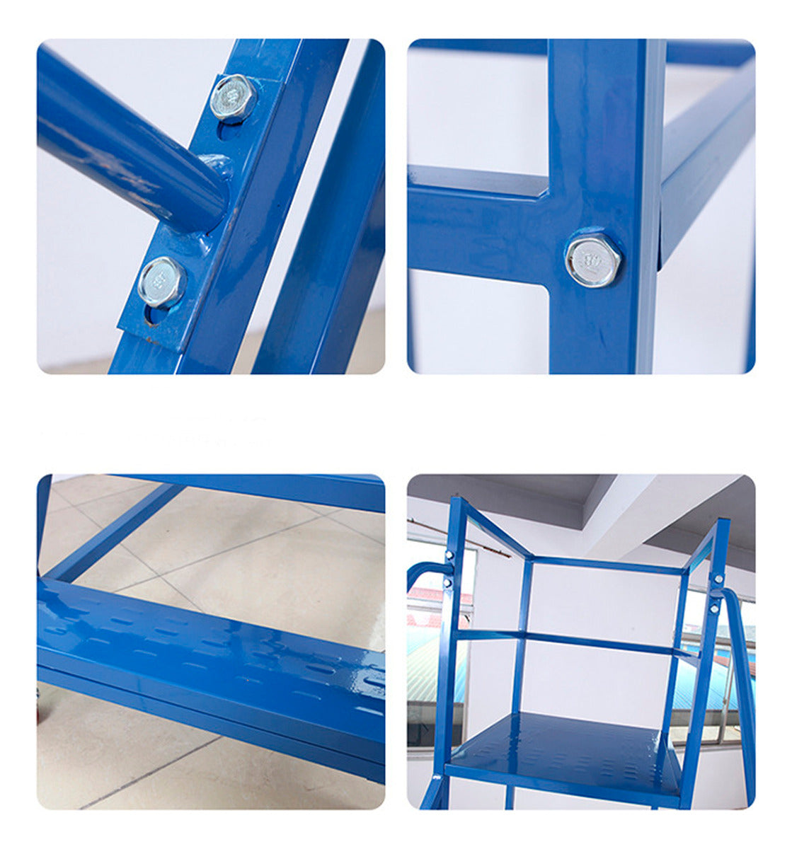 Escalera Industrial Tipo Avión De 10 Peldaños Con Plataforma De  2,5m 550kg
