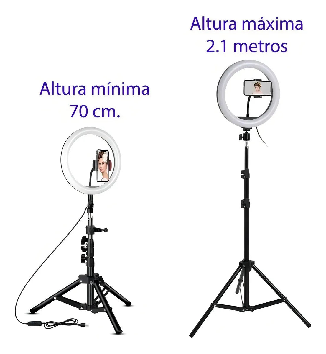 Aro De Luz Led Grande 36cm 14 Tripode 2.1m Tik Tok