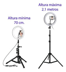 Aro De Luz Led Grande 36cm 14 Tripode 2.1m Tik Tok