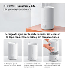 Humidificador Aire Xiaomi Smart Humidifier 2 Lite Eu 4l Blanco