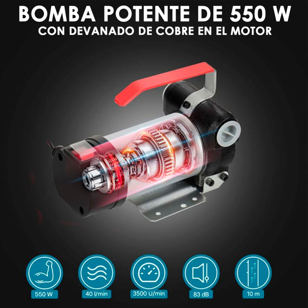 Kit Bomba Trasvasije Diesel 12v Motor Pistola