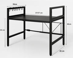 Estante Microondas Extensible Organizador Metalico Cocina