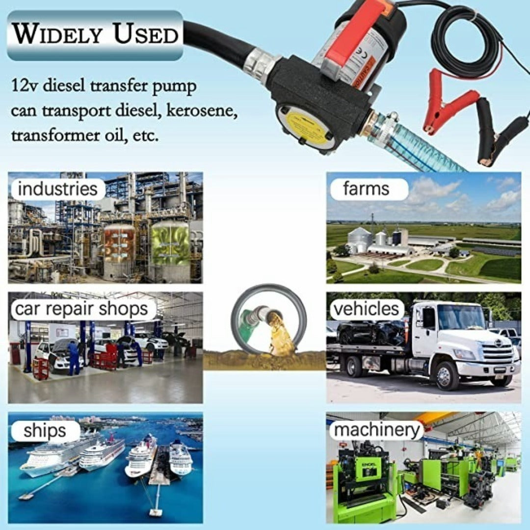 Kit Bomba Trasvasije Diesel 12v Motor Pistola