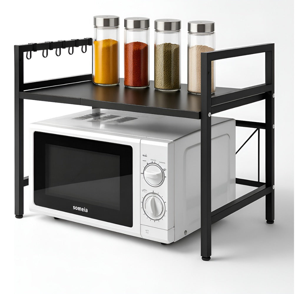 Estante Microondas Extensible Organizador Metalico Cocina