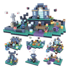 Bloques Magnéticos Tipo Minecraft Underworld 190pc Y 17 De Luz