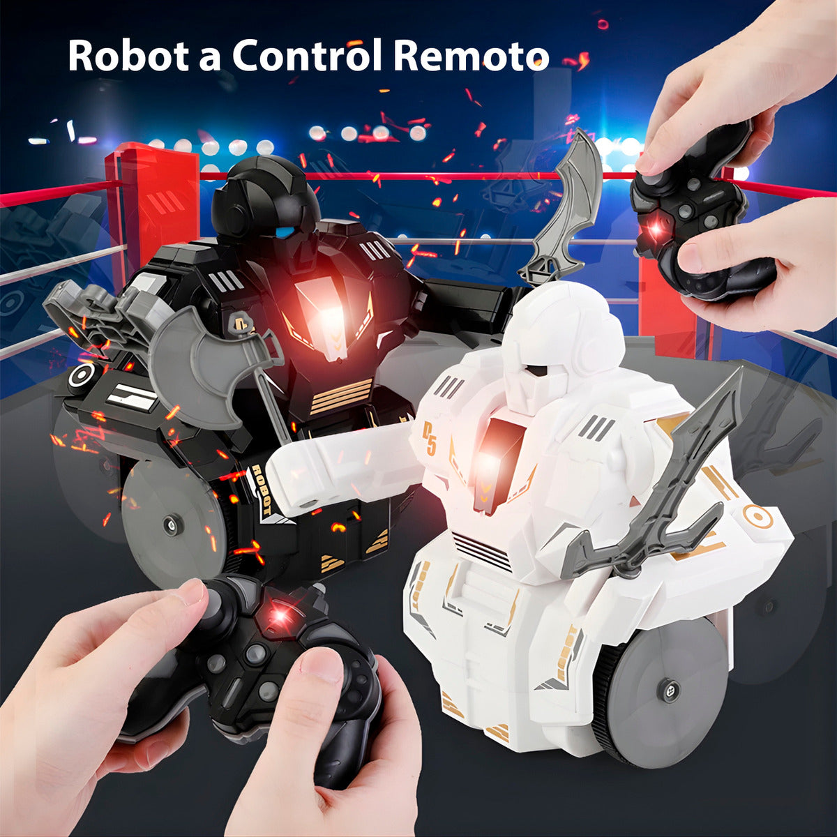 Juguete Robot De Batalla A Control Remoto Armas Niños