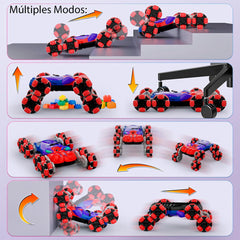Auto Control Remoto Escalador Octopus Luces Sonido 360°