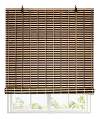 Cortina Bambú Persiana Bicolor 90x150cm Roller Con Diseños