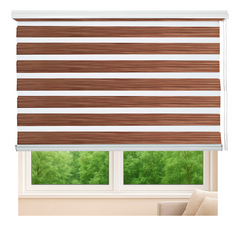 Cortina Roller Jaspeada Duo Zebra Día Noche 100x240cm