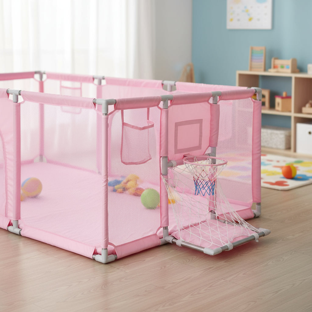 Corral bebe Infantil Nubo 3 en 1 Juegos Malla Tela Oxford 180x120cm