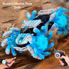 Auto Con Control Llantas Extendibles 4x4 Sensor Muñeca Drift Todo Terreno