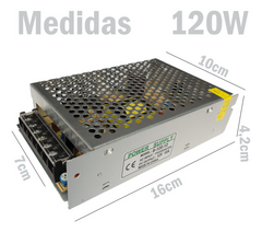 Fuente Poder 12v 10a 120w Transformador 220v Camaras Cinta