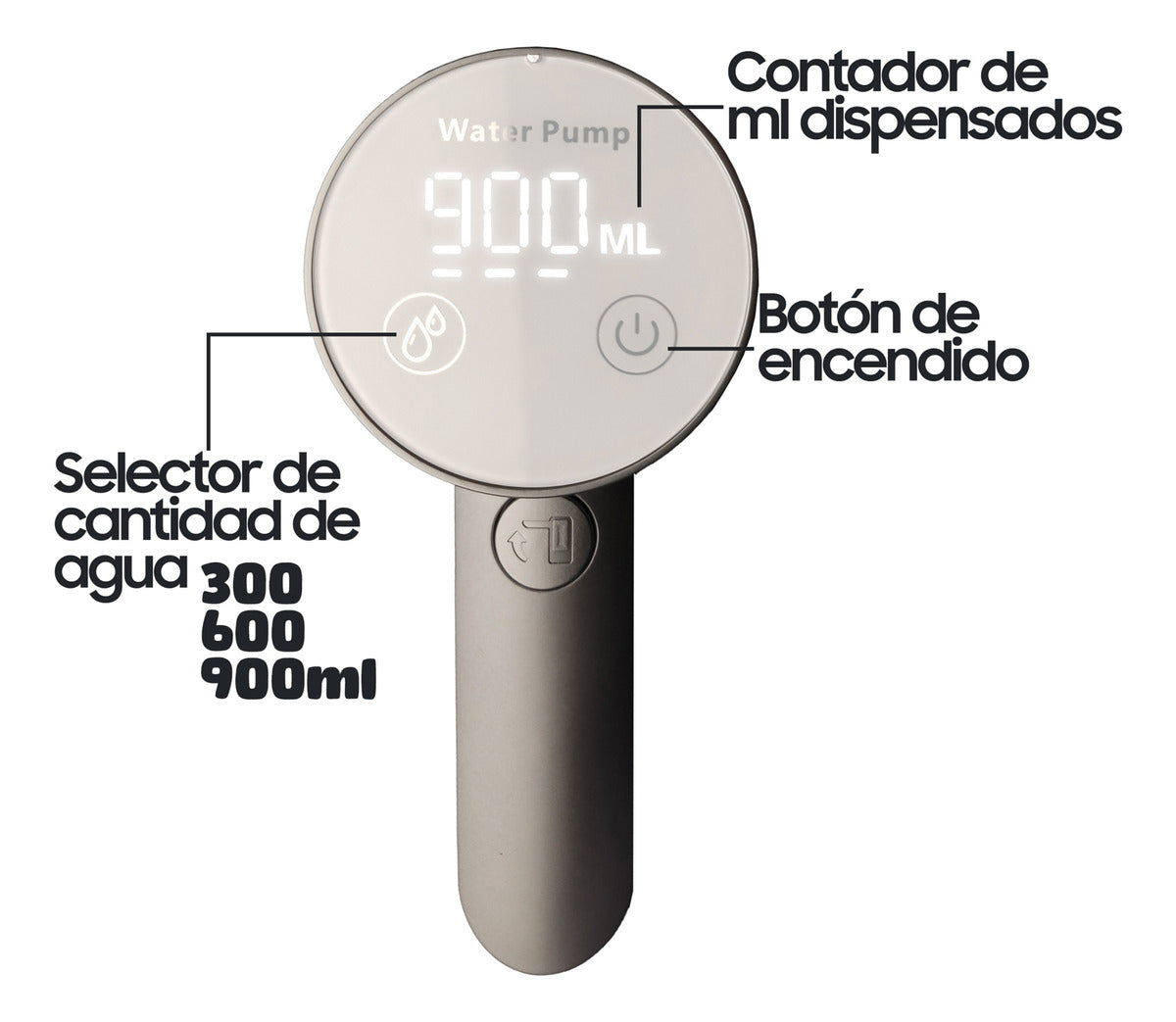 Dispensador De Agua Eléctrica Portatil Bomba Con Usb Recargable 7 Bidones
