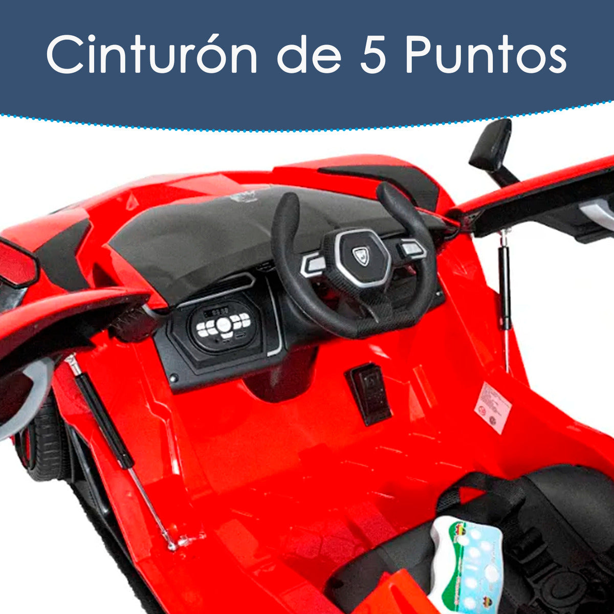 Auto Electrico Montable Lamborghini Con Boton De Reversa Corre 6km/h