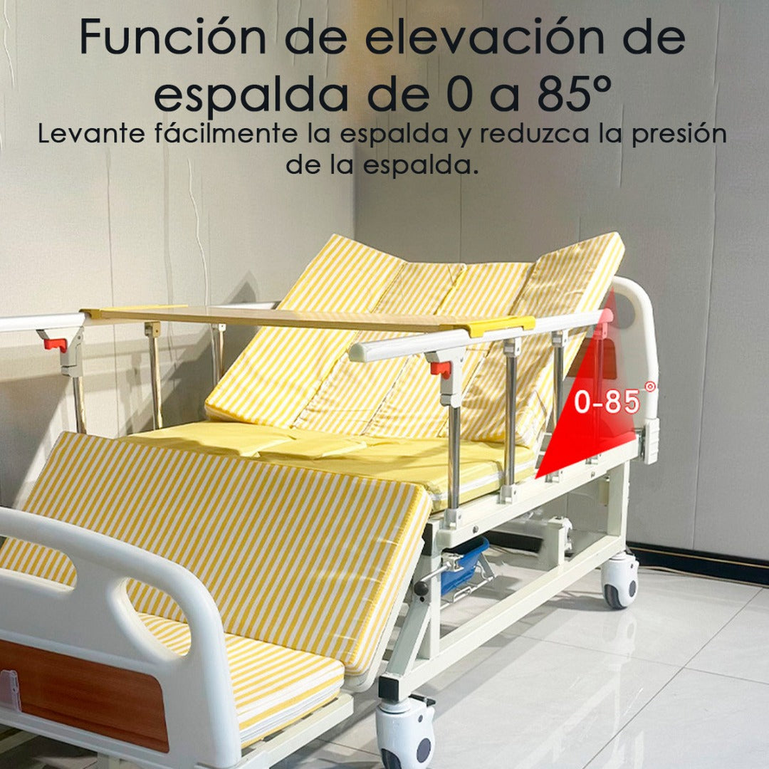 Cama Clinica Catre Electrica Pro 260kg Con Colchon Y Bandeja