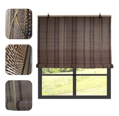 Cortina Bambú Fino Persiana Roller Enrollable 150x180cm Cafe