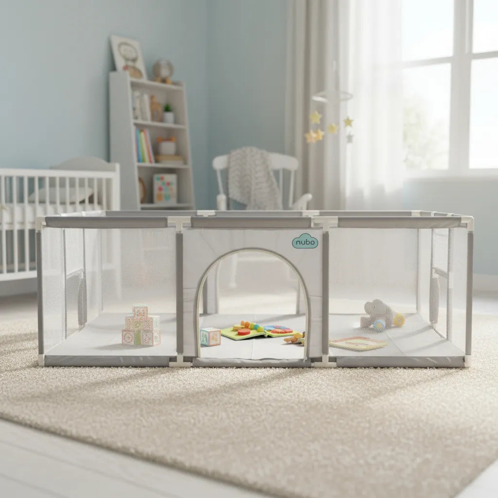 Corral bebe Infantil Nubo 3 en 1 Juegos Malla Tela Oxford 180x120cm