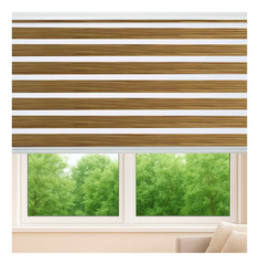 Cortina Roller Jaspeada Duo Zebra Día Noche 100x240cm