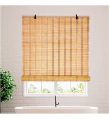 Cortina De Bambú Persiana Roller 120x150cm Enrollable Unicolor