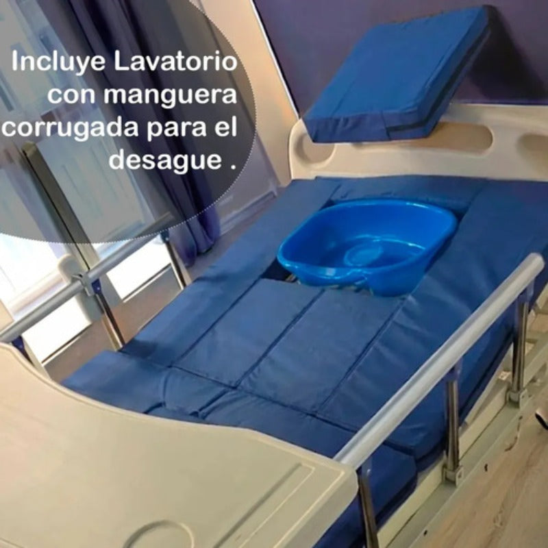 Cama De Hospital Electrica Pro 260kg Con Funcion De Inodoro y 10 Posiciones